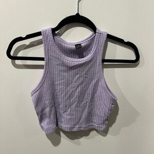 Light purple crop top